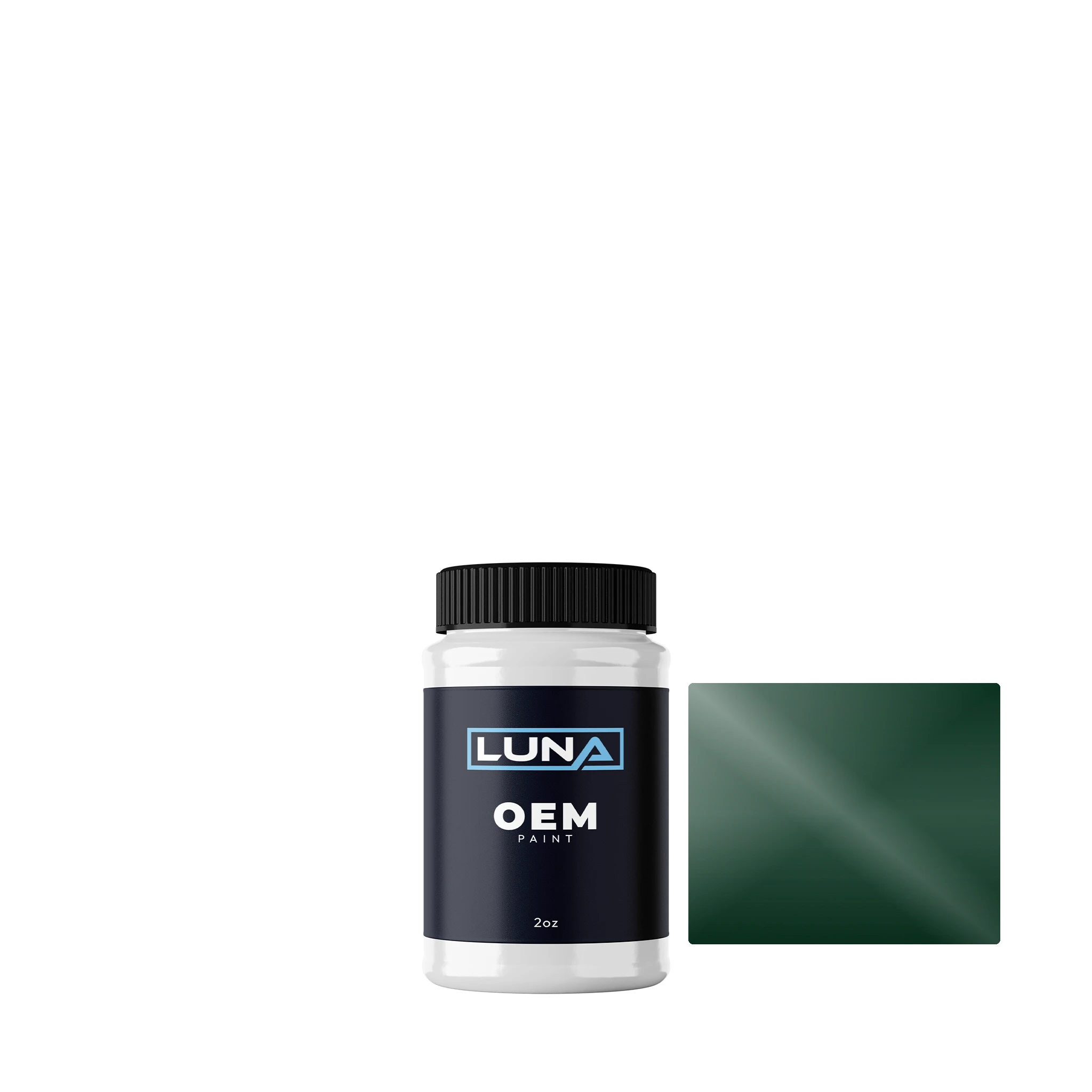 Alfa Romeo Verde Indy 351A | Luna OEM Basecoat - 2oz Touch Up Bottle w/ Brush