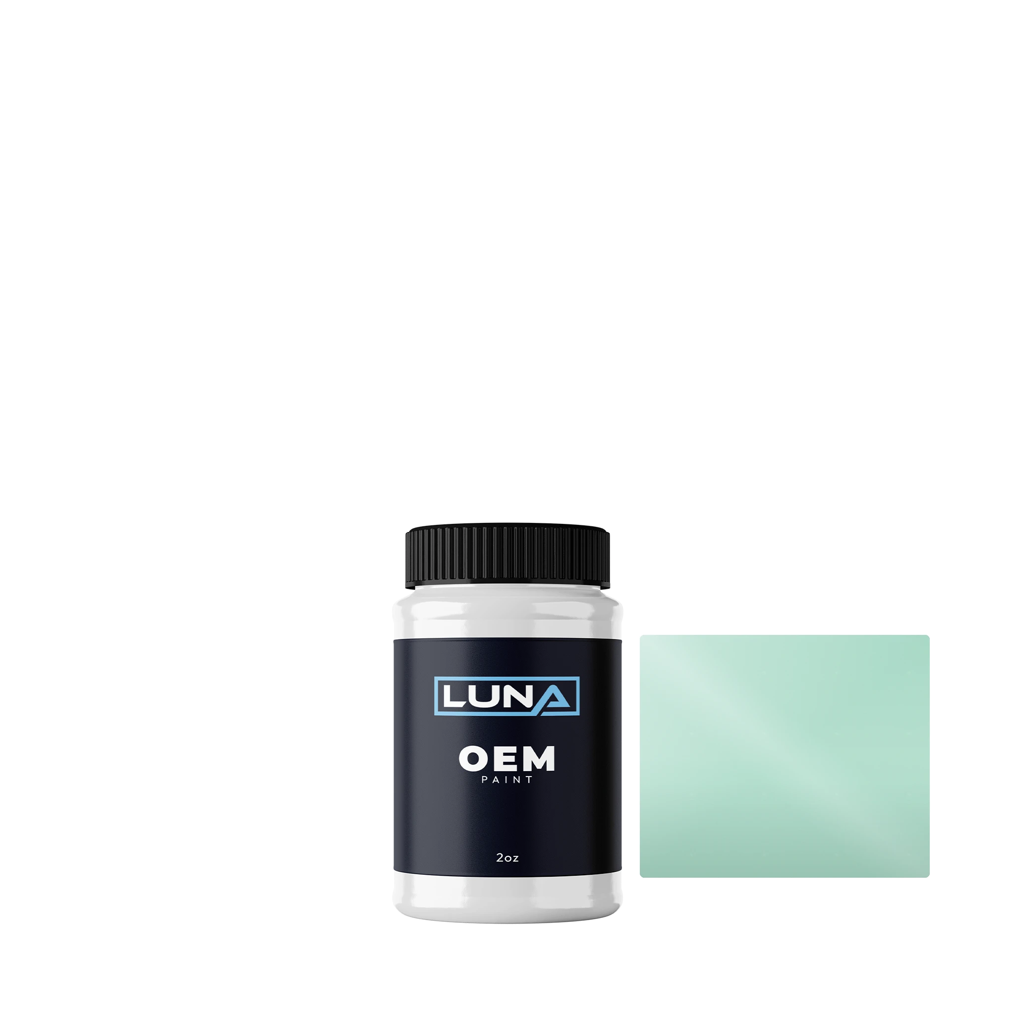 Ford Usa Ice Green J | Luna OEM Basecoat - 2oz Touch Up Bottle w/ Brush