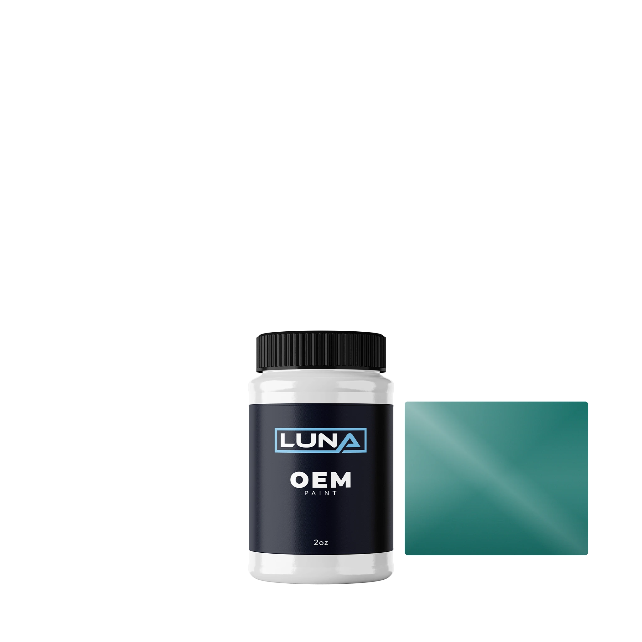 General Motors Medium Green WE5191 | Luna OEM Basecoat - 2oz Touch Up Bottle w/ Brush