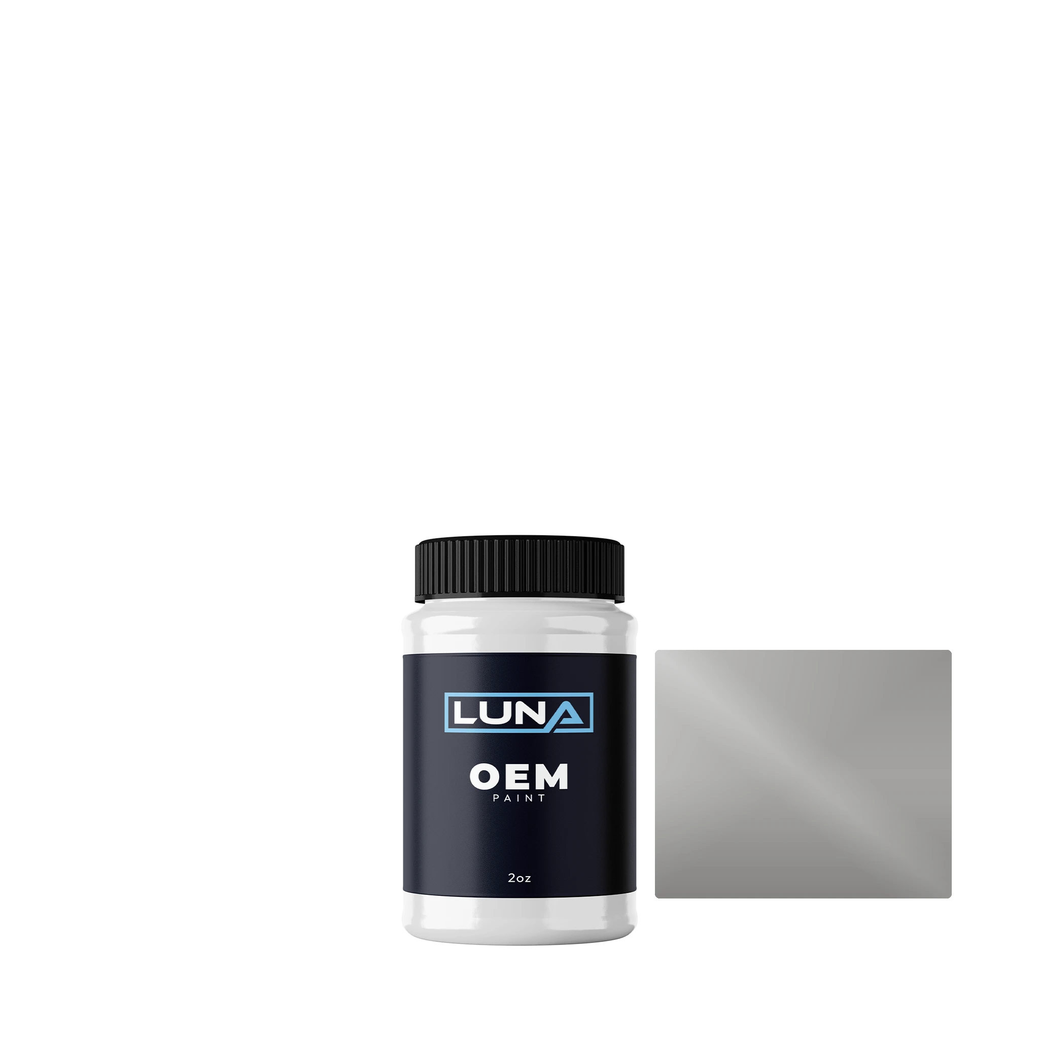 General Motors Smoke Grey M. GM001 | Luna OEM Basecoat - 2oz Touch Up Bottle w/ Brush