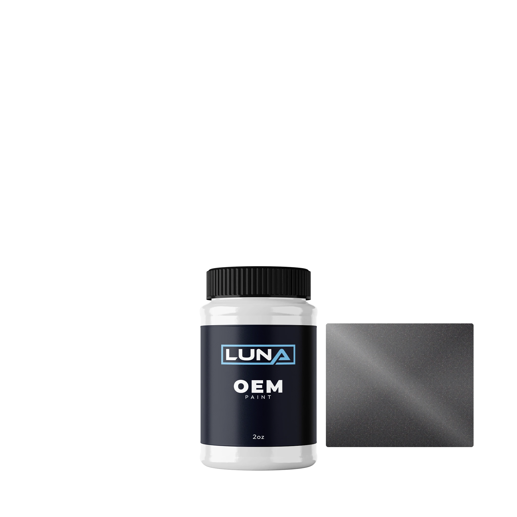 Fiat Grigio Opaco M. 690B | Luna OEM Basecoat - 2oz Touch Up Bottle w/ Brush