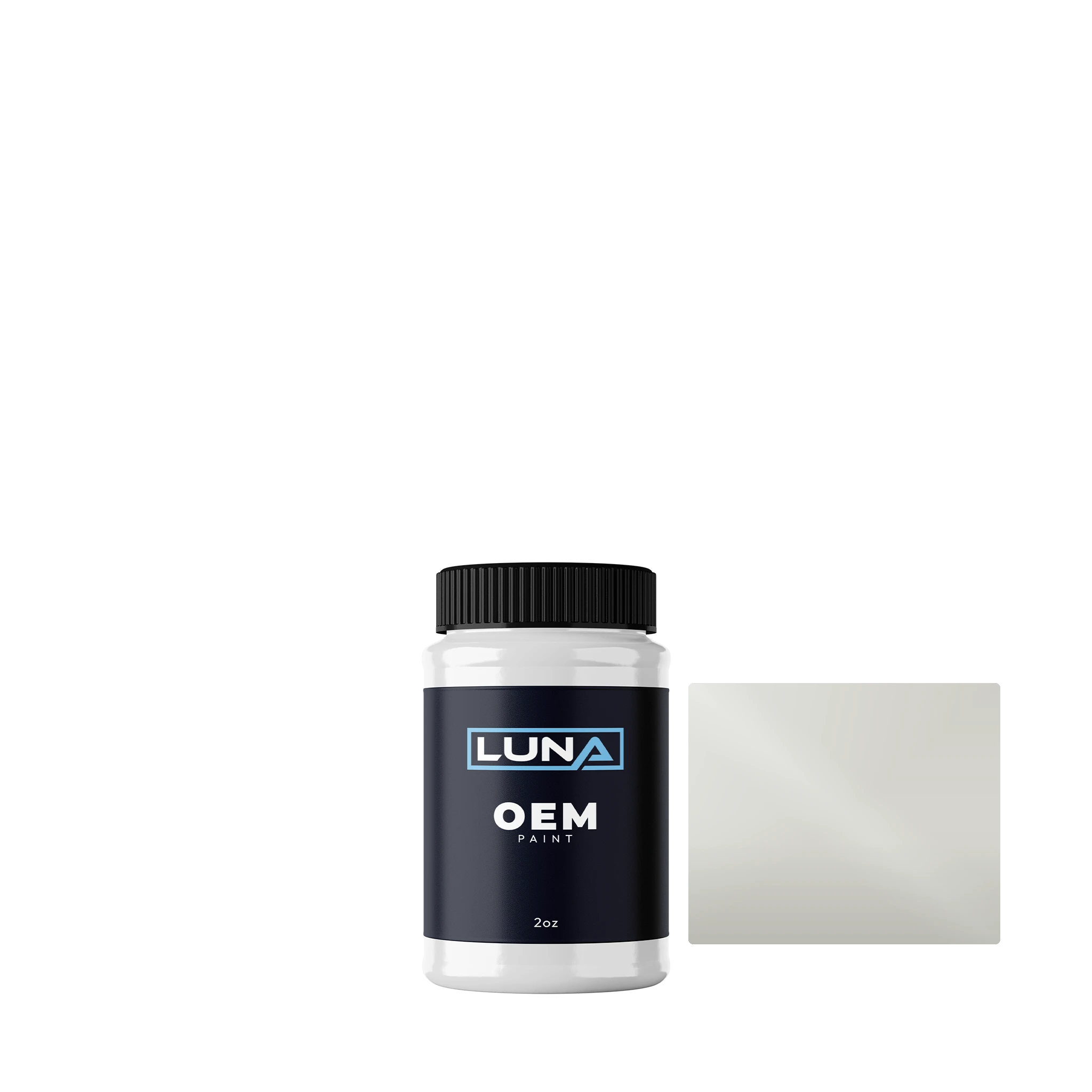 Gen. Motors Holden (aus) Heron White 1 J073 | Luna OEM Basecoat - 2oz Touch Up Bottle w/ Brush