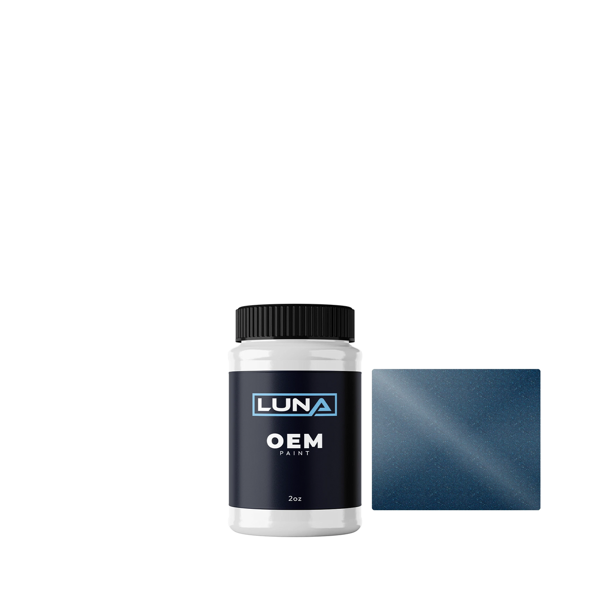 General Motors Smokey Mountain Blue WA7159 | Luna OEM Basecoat - 2oz Touch Up Bottle w/ Brush