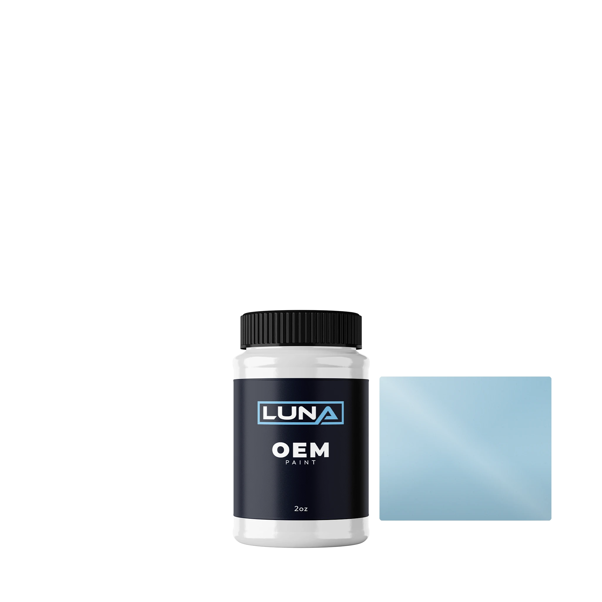 Ford Usa Heritage Light Blue CW | Luna OEM Basecoat - 2oz Touch Up Bottle w/ Brush