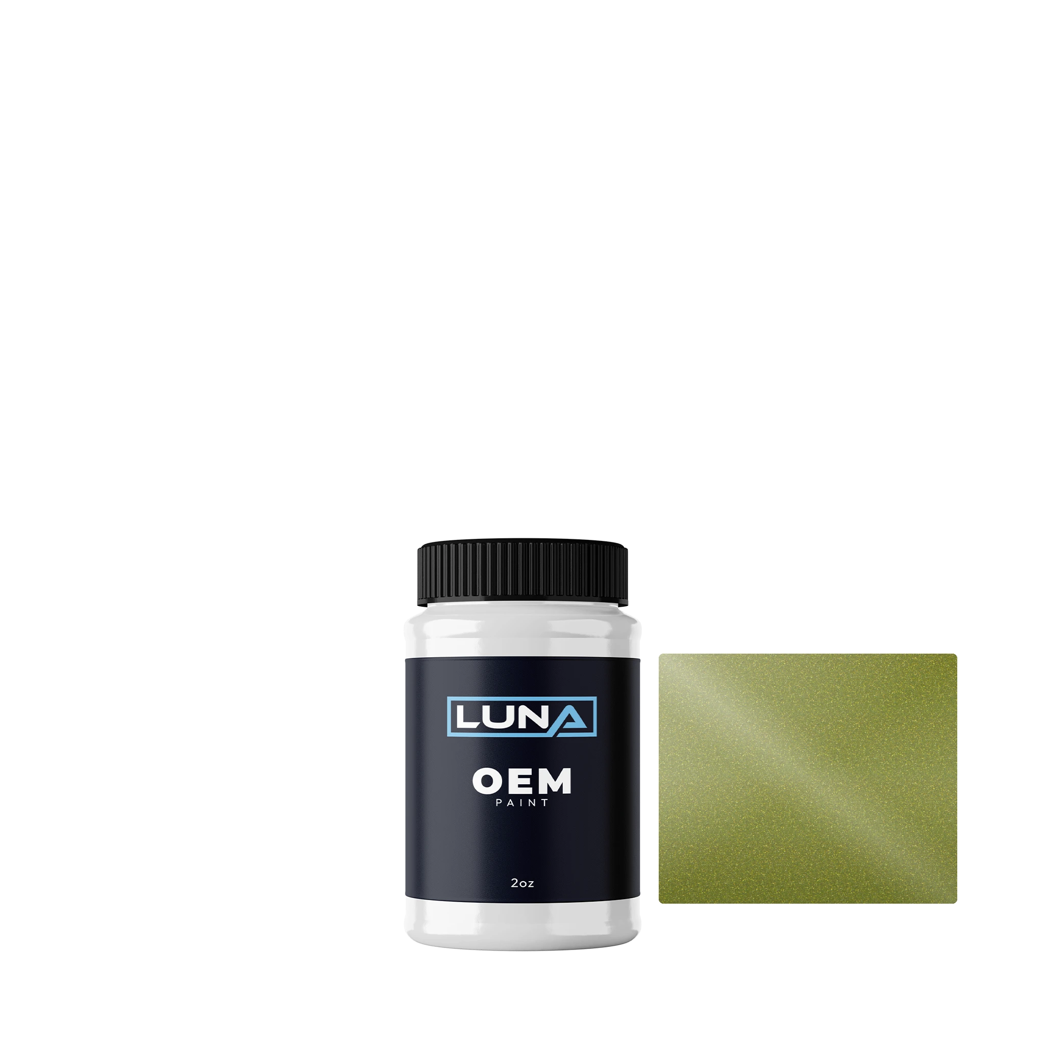 Daihatsu Yellow Green P. M. G43 | Luna OEM Basecoat - 2oz Touch Up Bottle w/ Brush