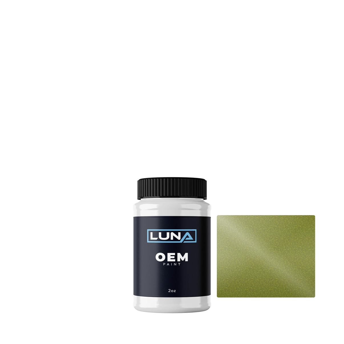 Toyota Yellow Green P. M. G43 | Luna OEM Basecoat - 2oz Touch Up Bottle w/ Brush