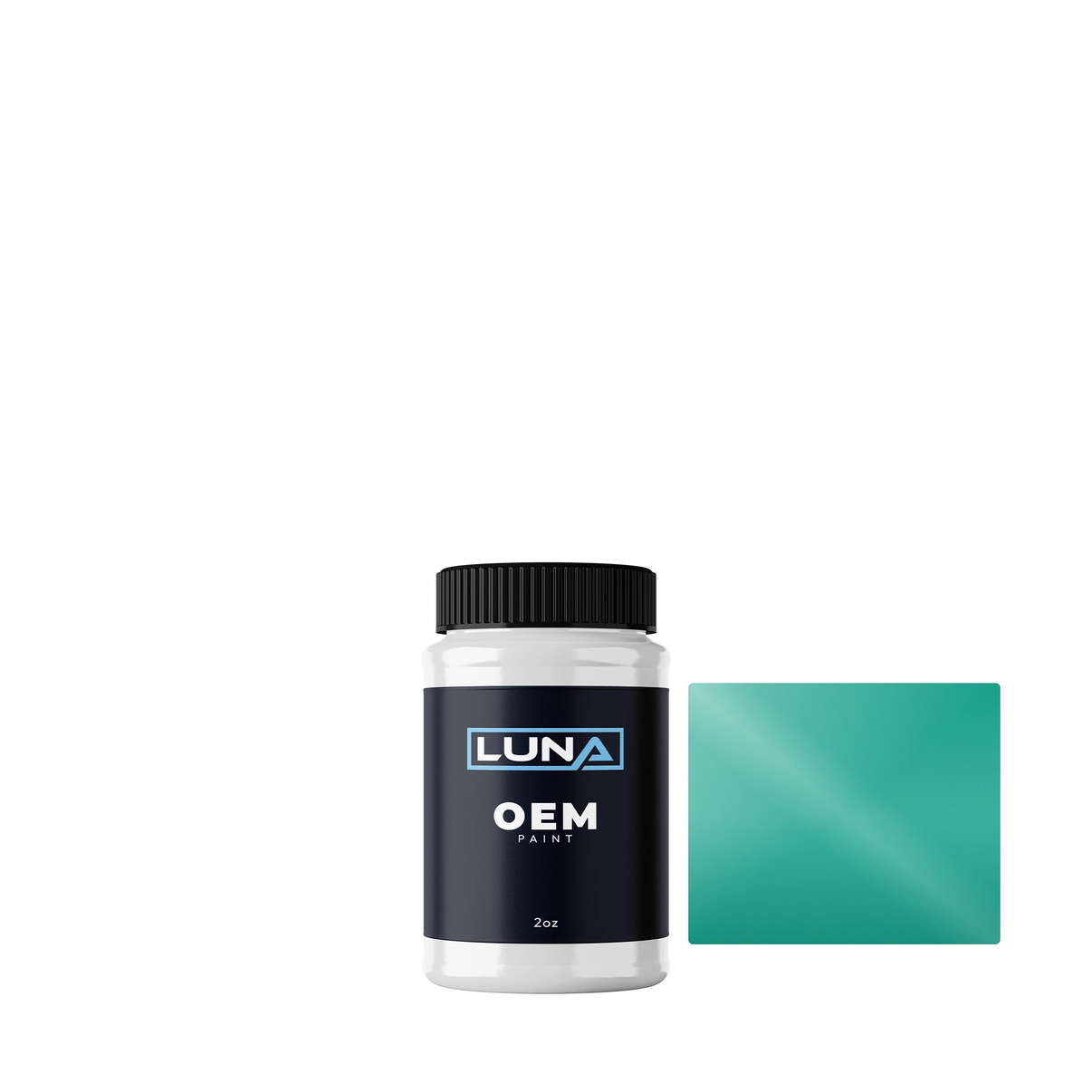 General Motors Mint Green WA335D | Luna OEM Basecoat - 2oz Touch Up Bottle w/ Brush