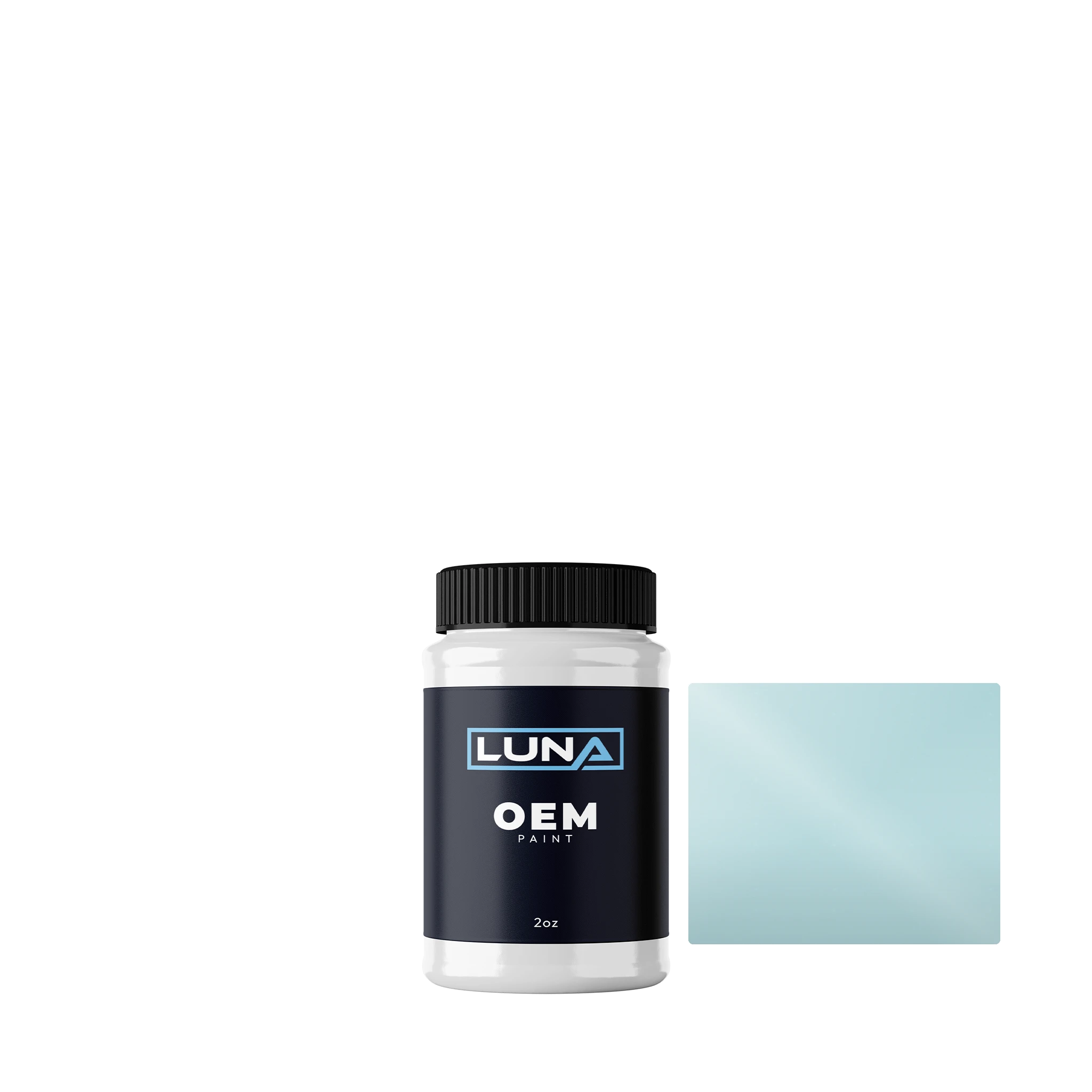 Fiat Azzurro Chiaro 415 | Luna OEM Basecoat - 2oz Touch Up Bottle w/ Brush