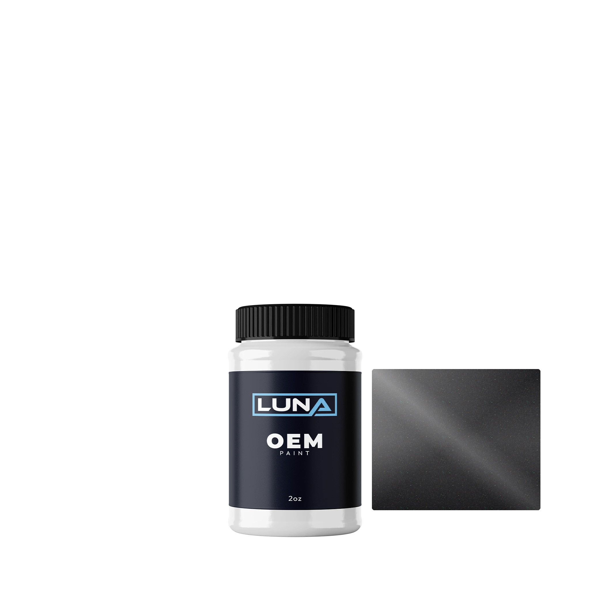 General Motors Smoke Eye Grey M. GUE | Luna OEM Basecoat - 2oz Touch Up Bottle w/ Brush