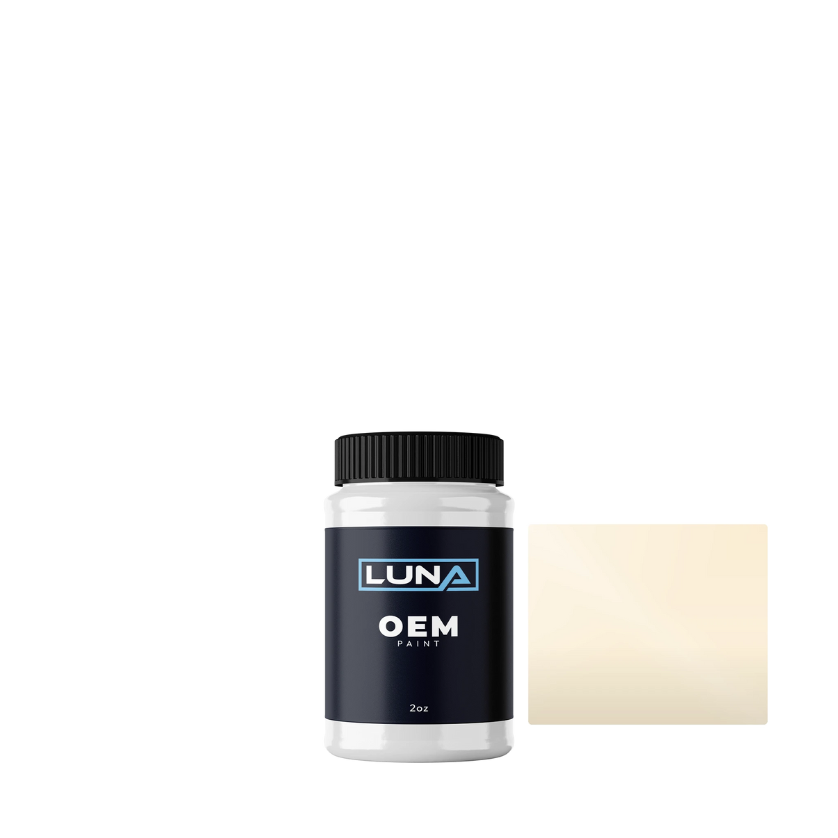 General Motors Moon Beam White GM039 | Luna OEM Basecoat - 2oz Touch Up Bottle w/ Brush