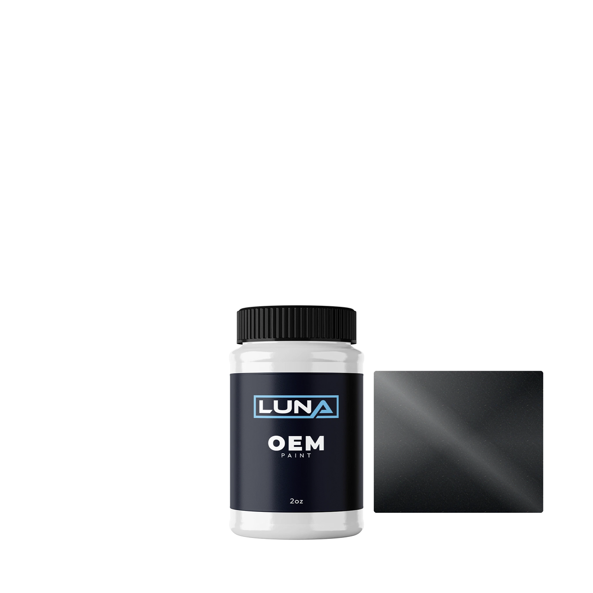 Audi | VW Deep Black M. Matt S1 LC9W | Luna OEM Basecoat - 2oz Touch Up Bottle w/ Brush