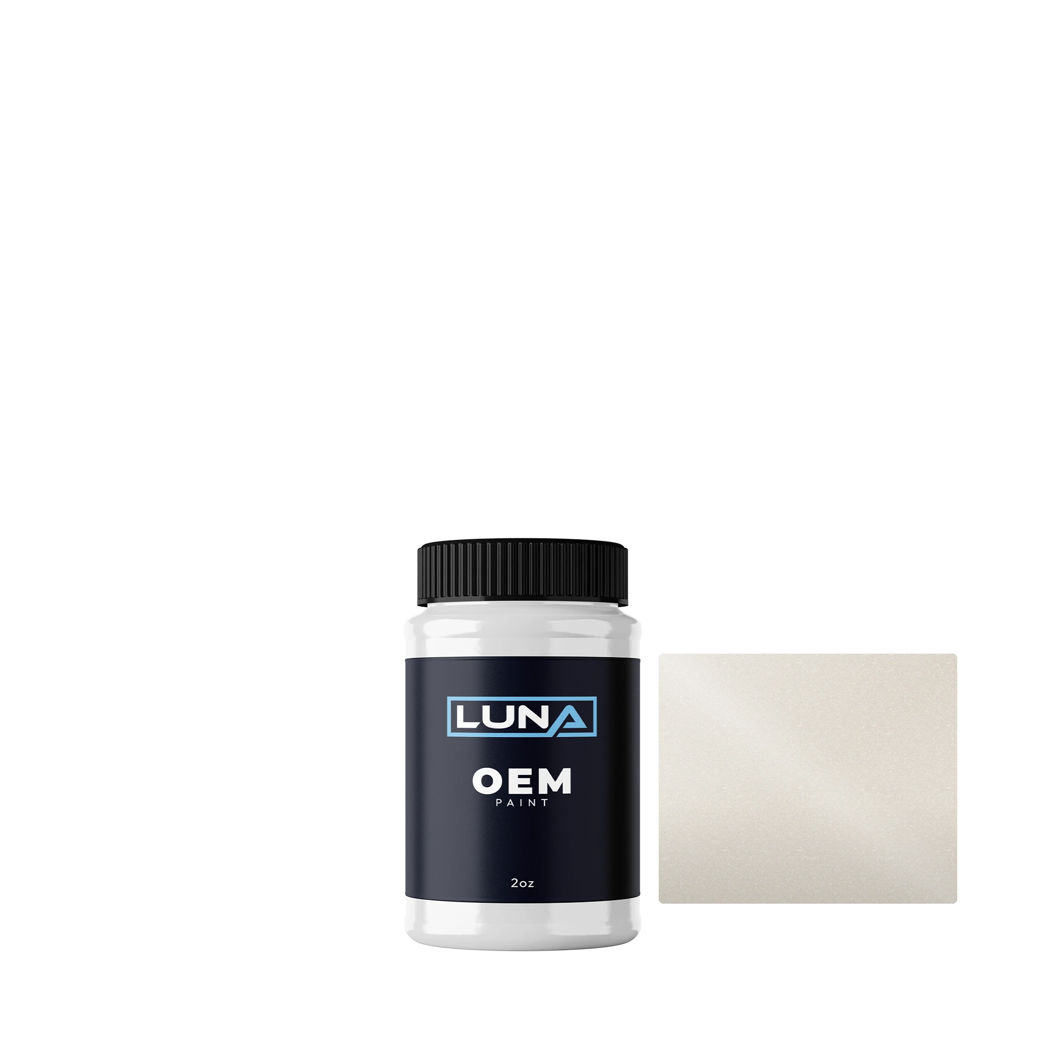 Toyota Premium White P. 077 | Luna OEM Basecoat - 2oz Touch Up Bottle w/ Brush