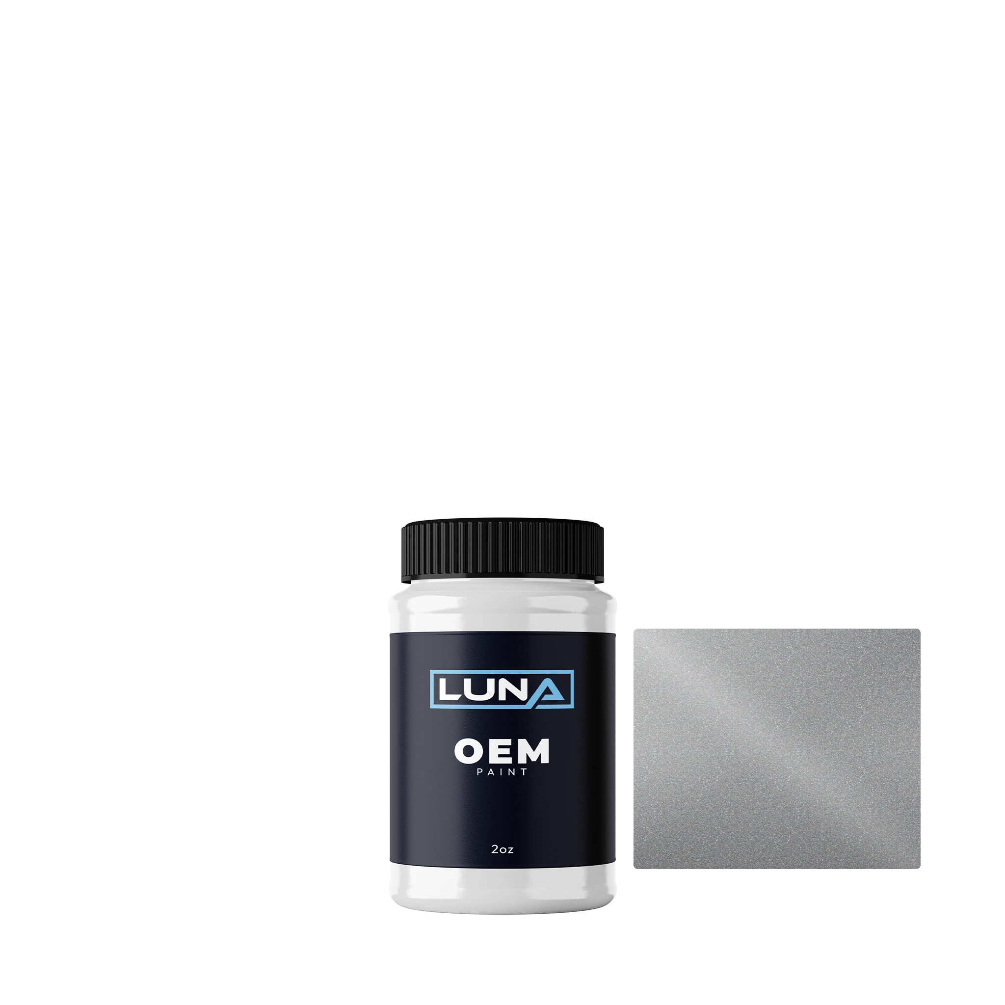 Fiat Dutch Silver PROWS07 | Luna OEM Basecoat - 2oz Touch Up Bottle w/ Brush