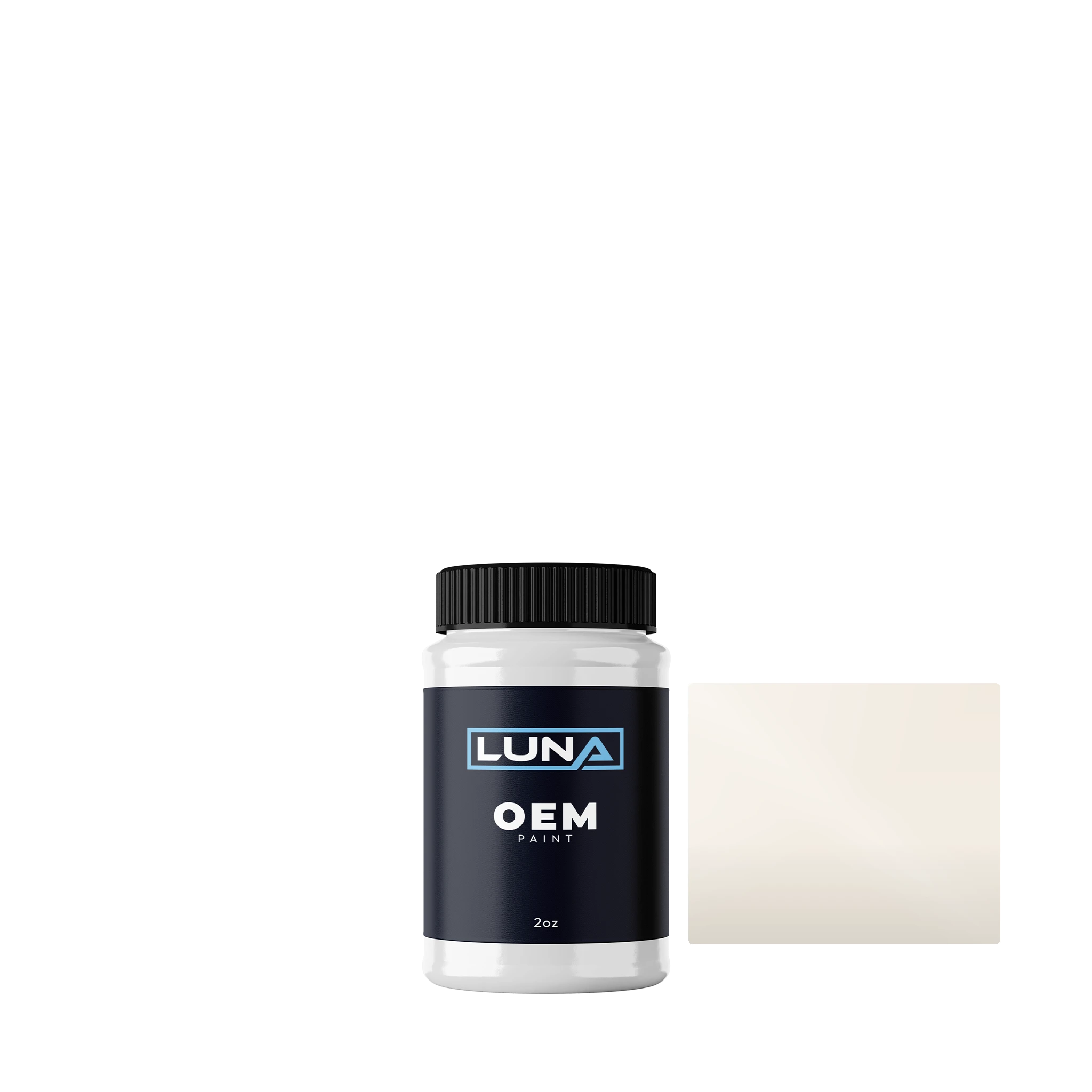 Kawasaki Motorcycle White P. - 3c KAW123 | Luna OEM Basecoat - 2oz Touch Up Bottle w/ Brush