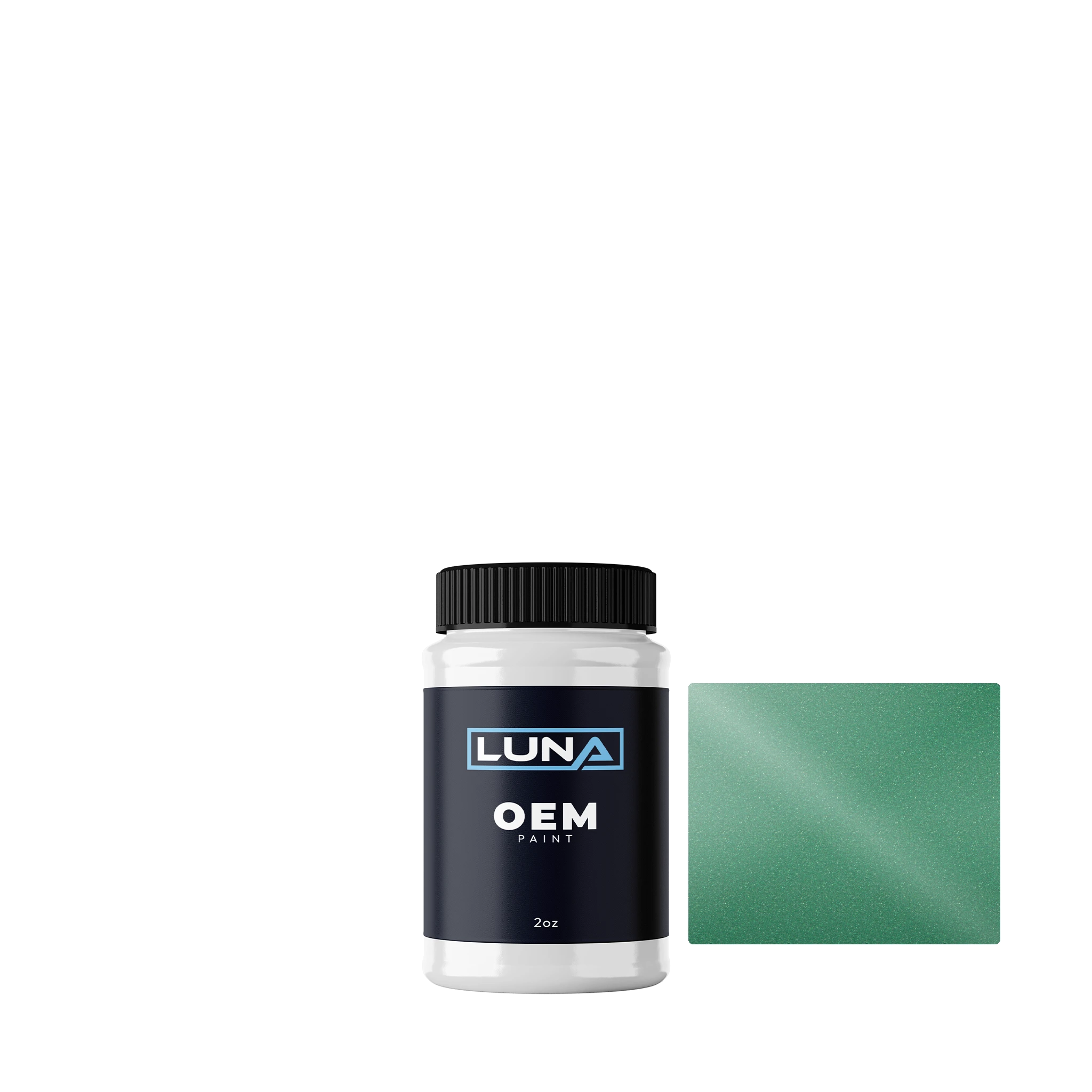 Ford Green Jade M. 220 | Luna OEM Basecoat - 2oz Touch Up Bottle w/ Brush