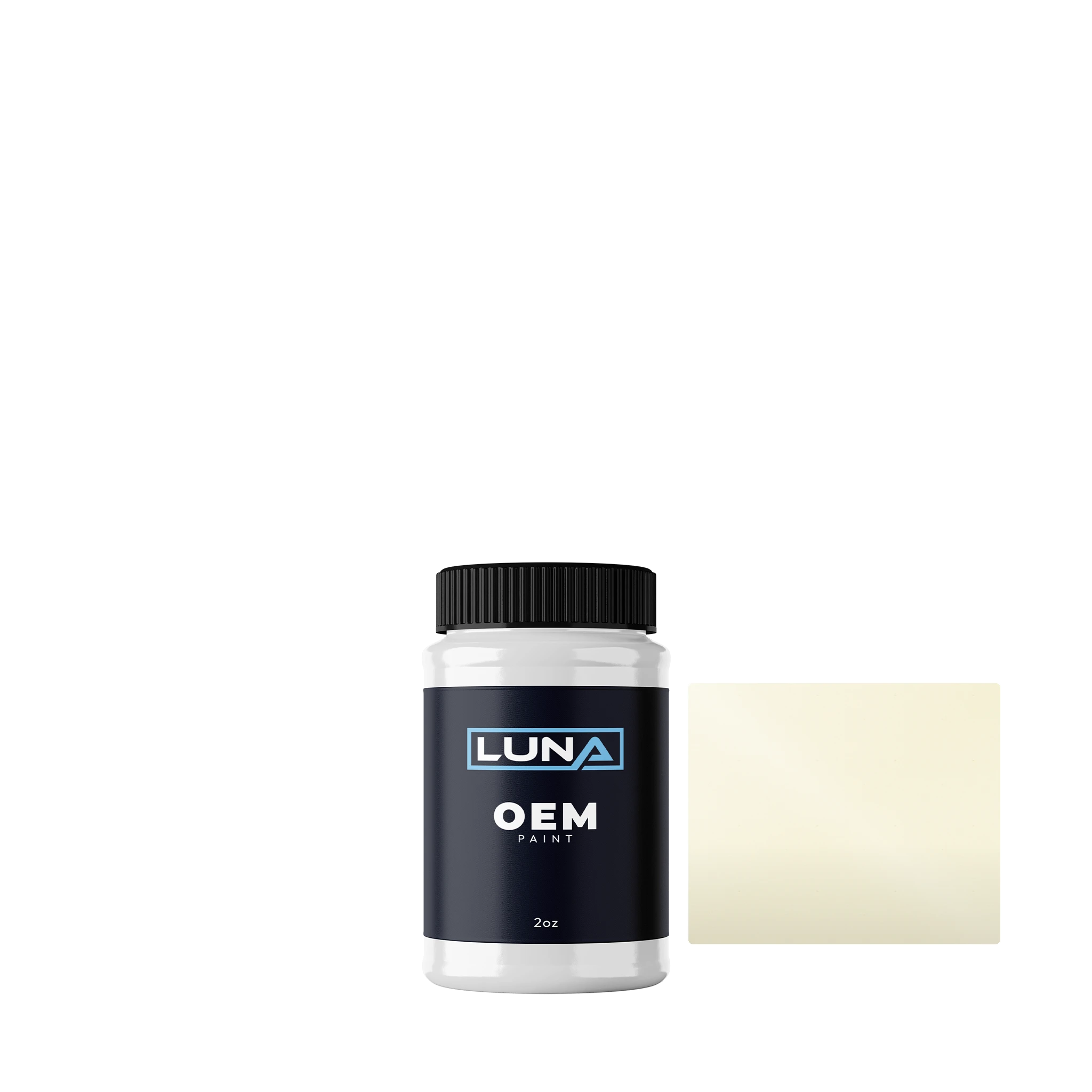 Daihatsu White 8088 | Luna OEM Basecoat - 2oz Touch Up Bottle w/ Brush