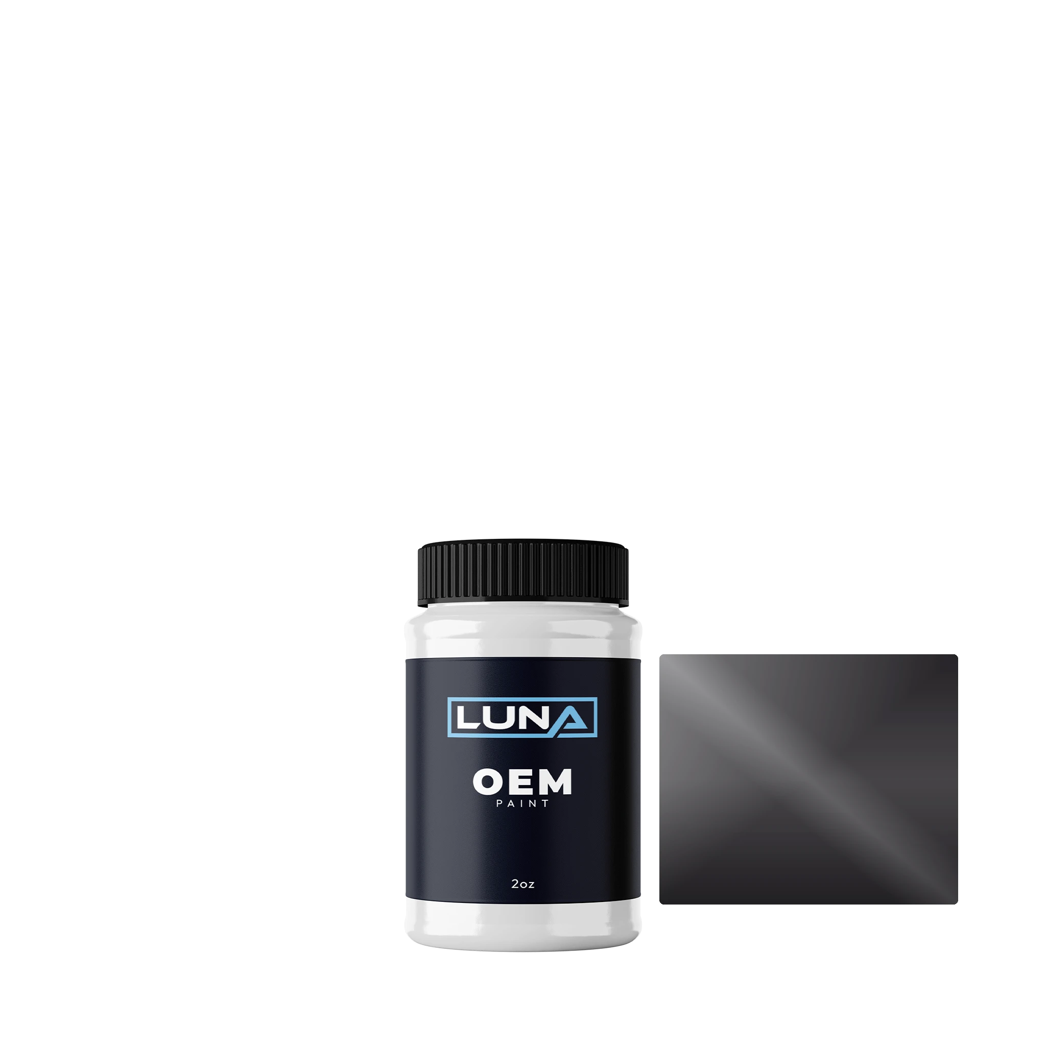 Dr Neverfail Black S4409 | Luna OEM Basecoat - 2oz Touch Up Bottle w/ Brush