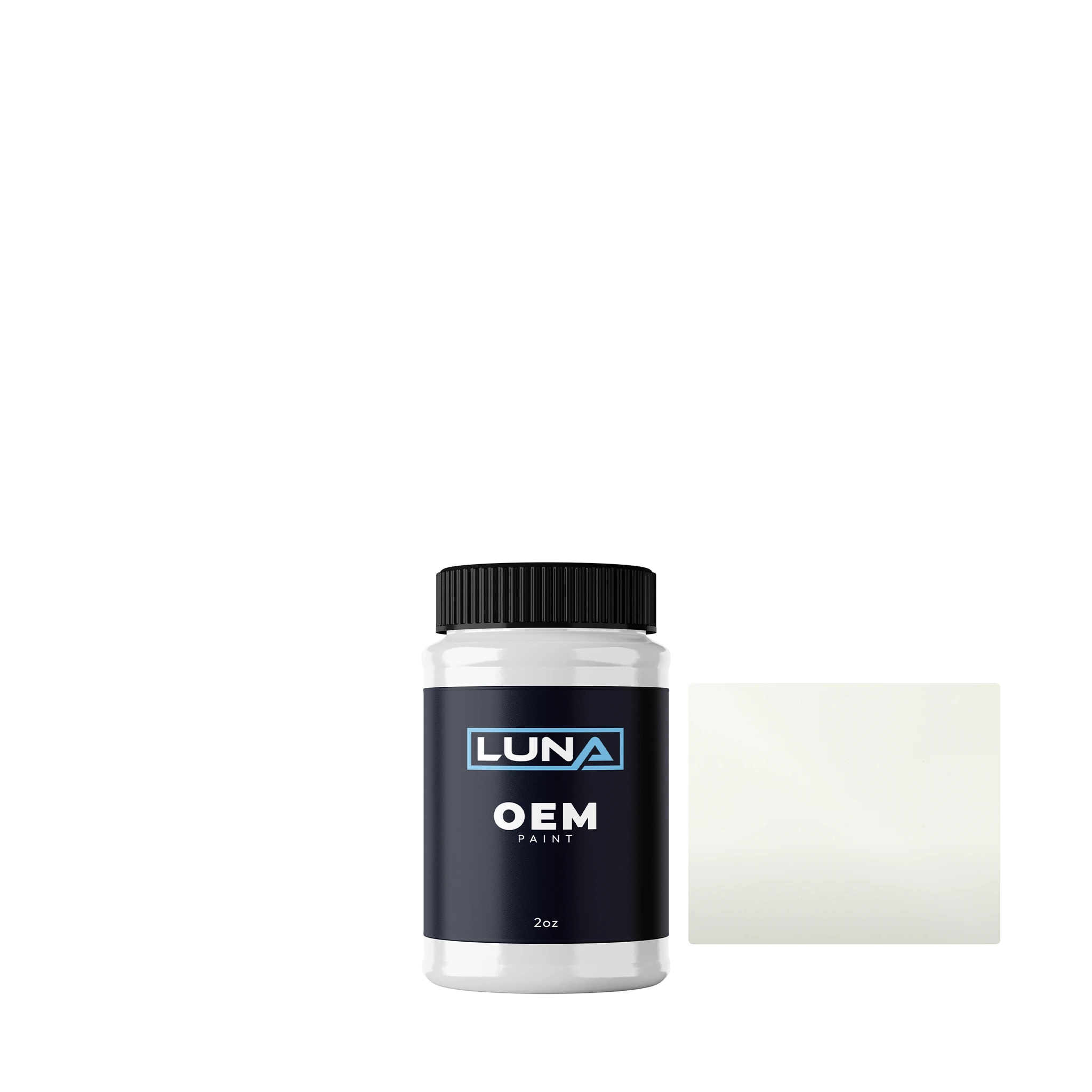 Nissan Super White 1 326 | Luna OEM Basecoat - 2oz Touch Up Bottle w/ Brush