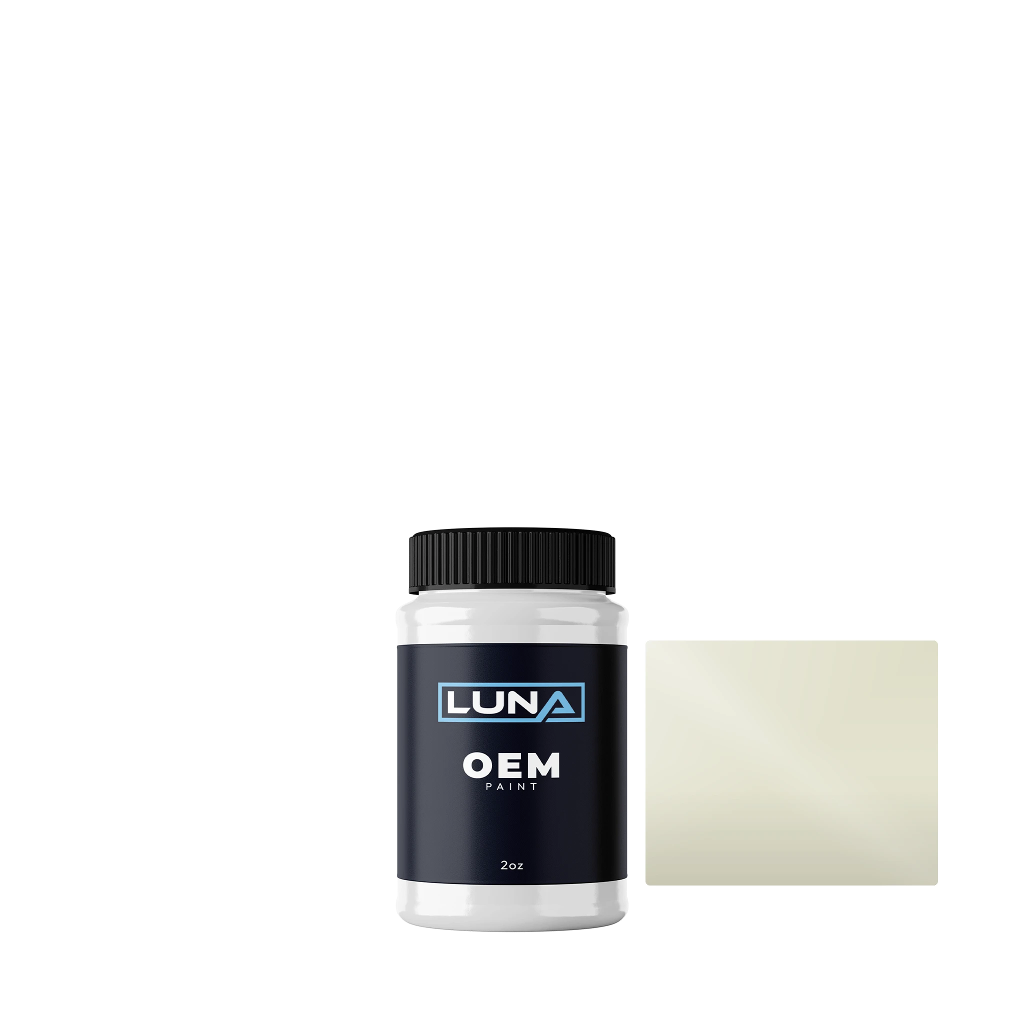 Nissan White P. 3 QX1 | Luna OEM Basecoat - 2oz Touch Up Bottle w/ Brush