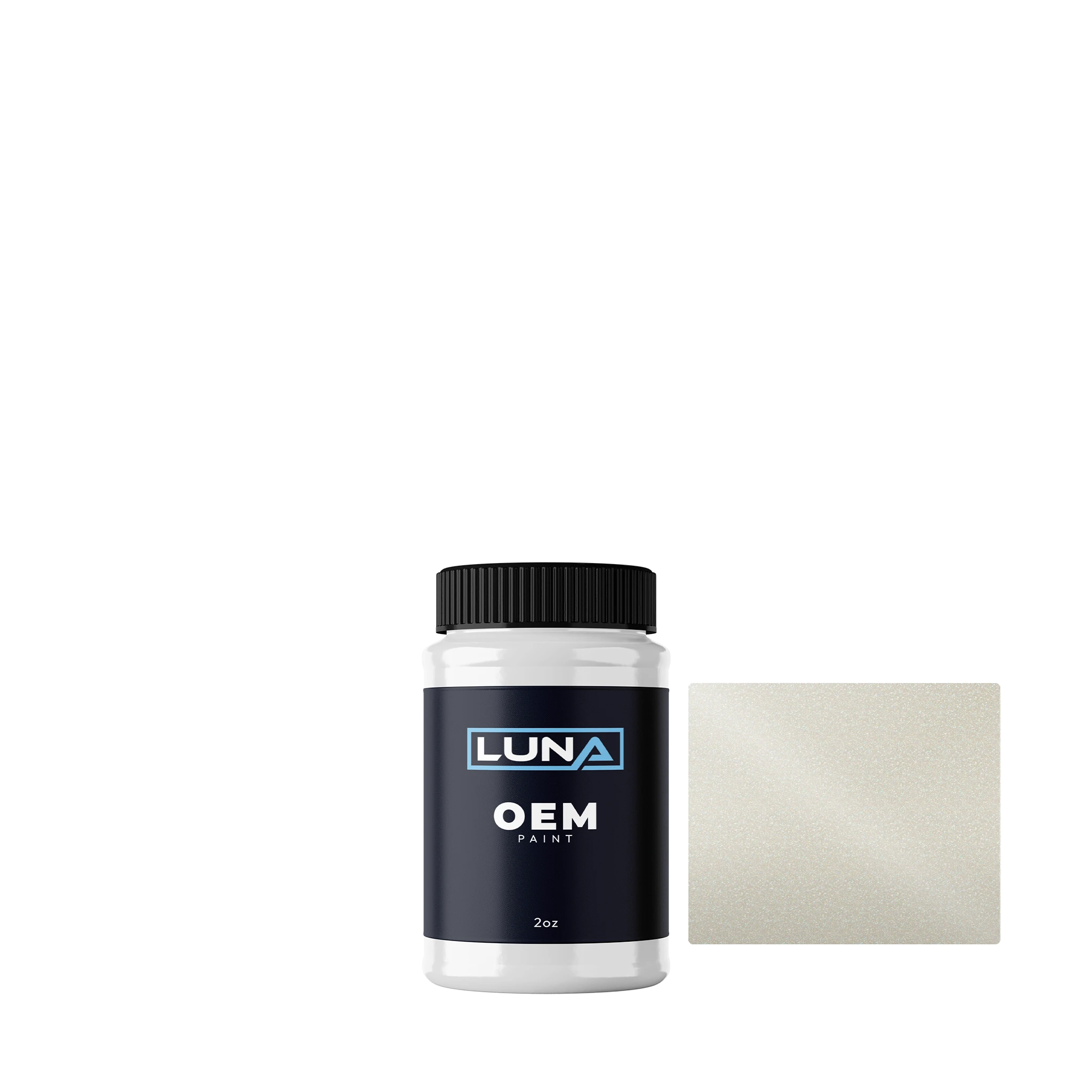 Honda | Acura Brilliant White P. NH636P | Luna OEM Basecoat - 2oz Touch Up Bottle w/ Brush