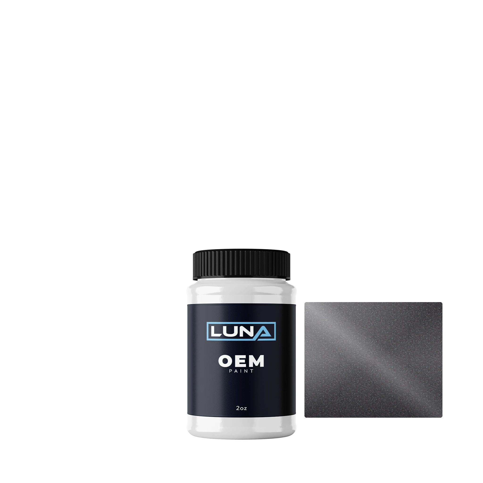 Audi | VW Platinum Grey M. LD7X | Luna OEM Basecoat - 2oz Touch Up Bottle w/ Brush