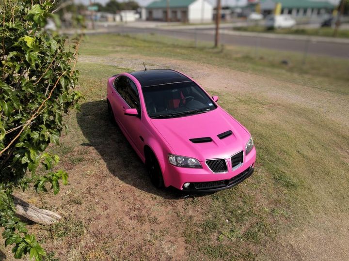Fusion Pink Peelable Car Kit on a customer car