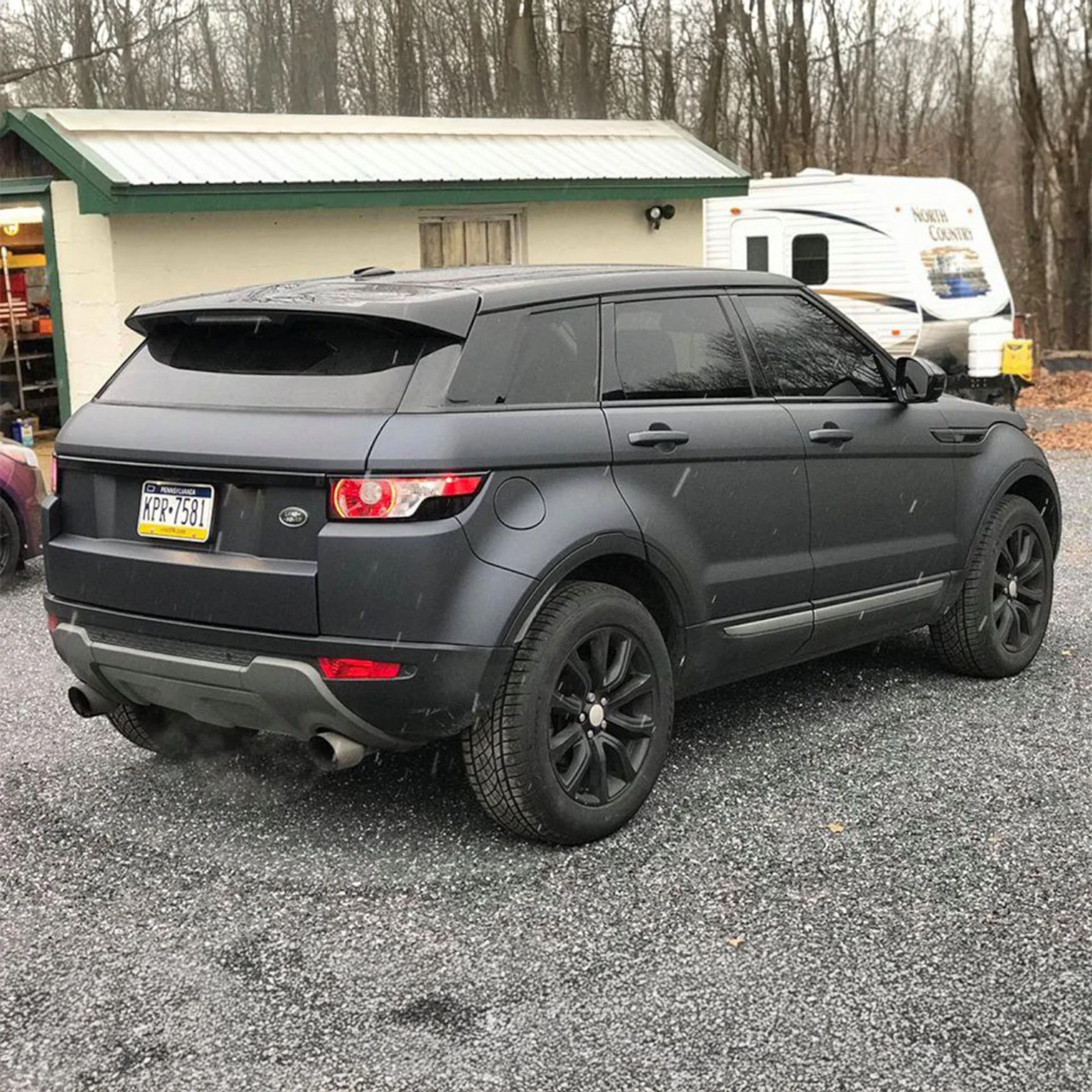 Arctic Plasti Dip on a customer car