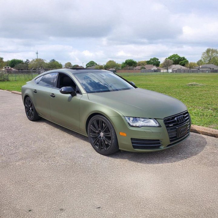 Army Green Peelable Car Kit on a customer car