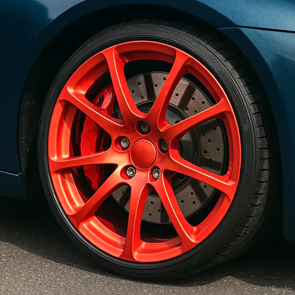 Carmine Red Wheel Kit