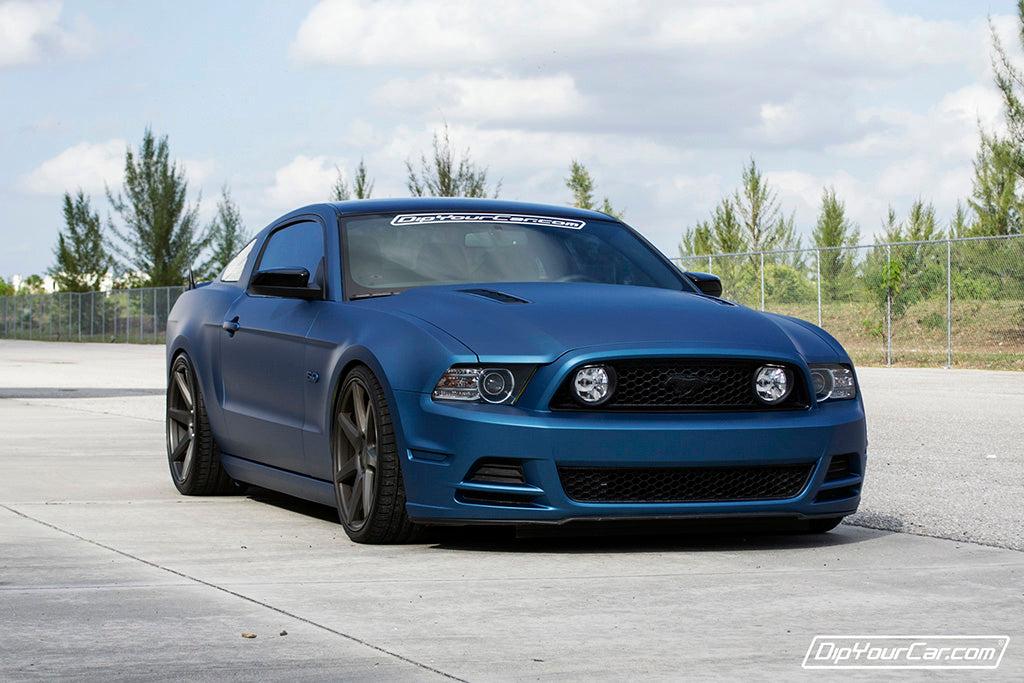 Slate Blue Plasti Dip on a customer car