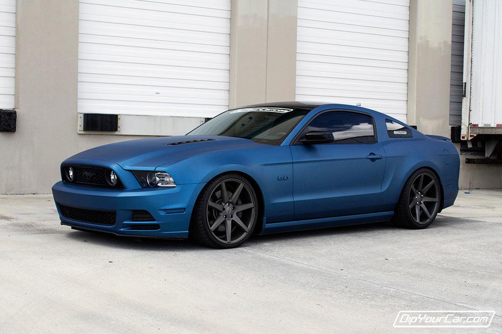 Slate Blue Plasti Dip on a customer car