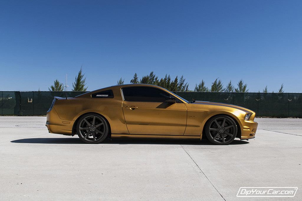 Pure Gold Plasti Dip on a customer car