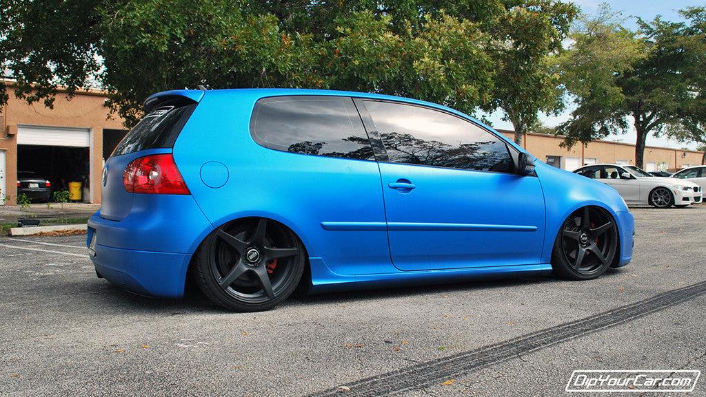 Sazuka Blue Plasti Dip on a customer car