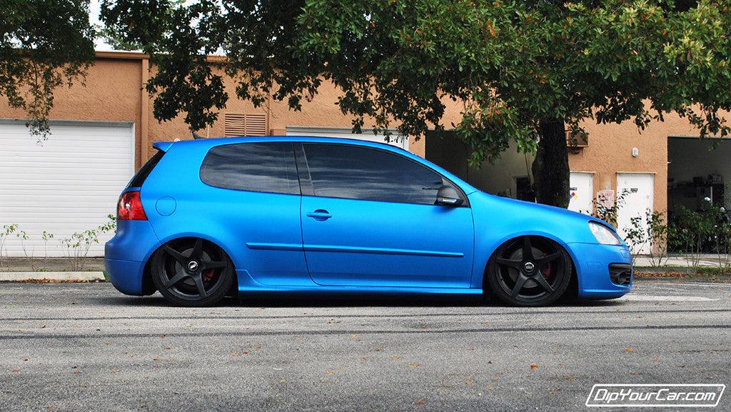 Sazuka Blue Plasti Dip on a customer car
