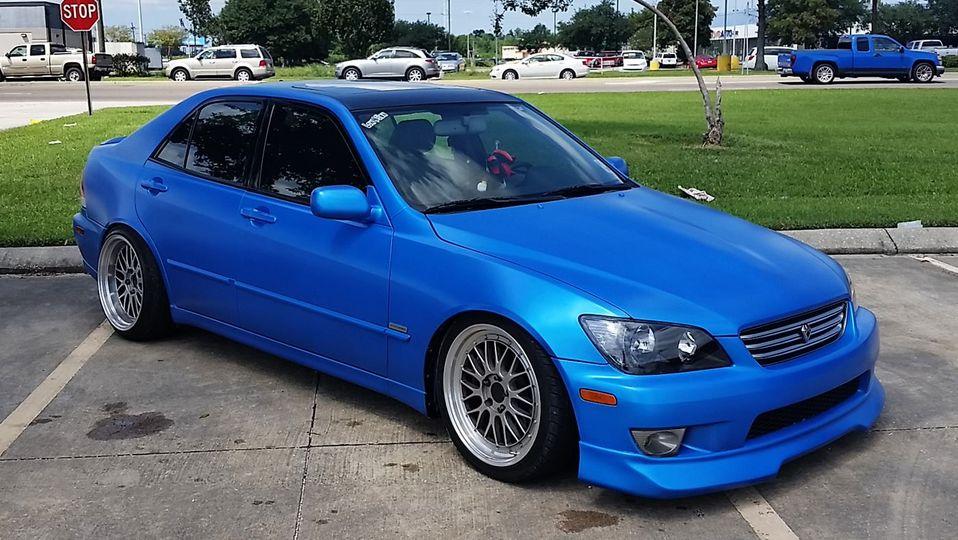 Sazuka Blue Plasti Dip on a customer car