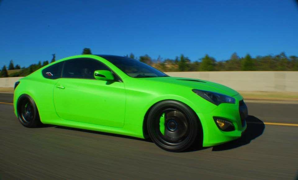 Electric Lime Green Plasti Dip on a customer car