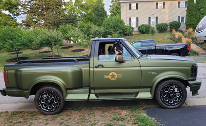 Army Green Plasti Dip on a customer car