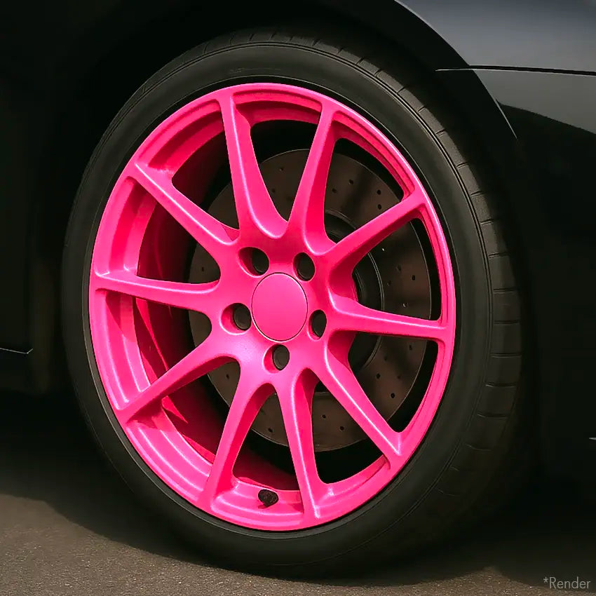 Metallic Pink Rims Metallic Wheel Kits – DipYourCar.com