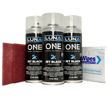 Luna One Gloss Black Wheel Kit