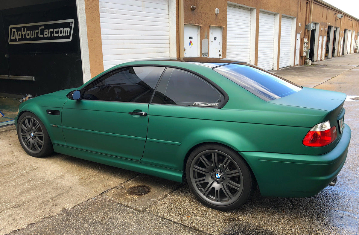 Jungle Green Plasti Dip on a customer car