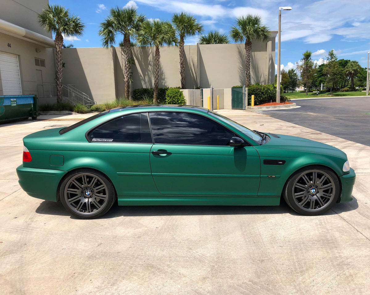Jungle Green Plasti Dip on a customer car