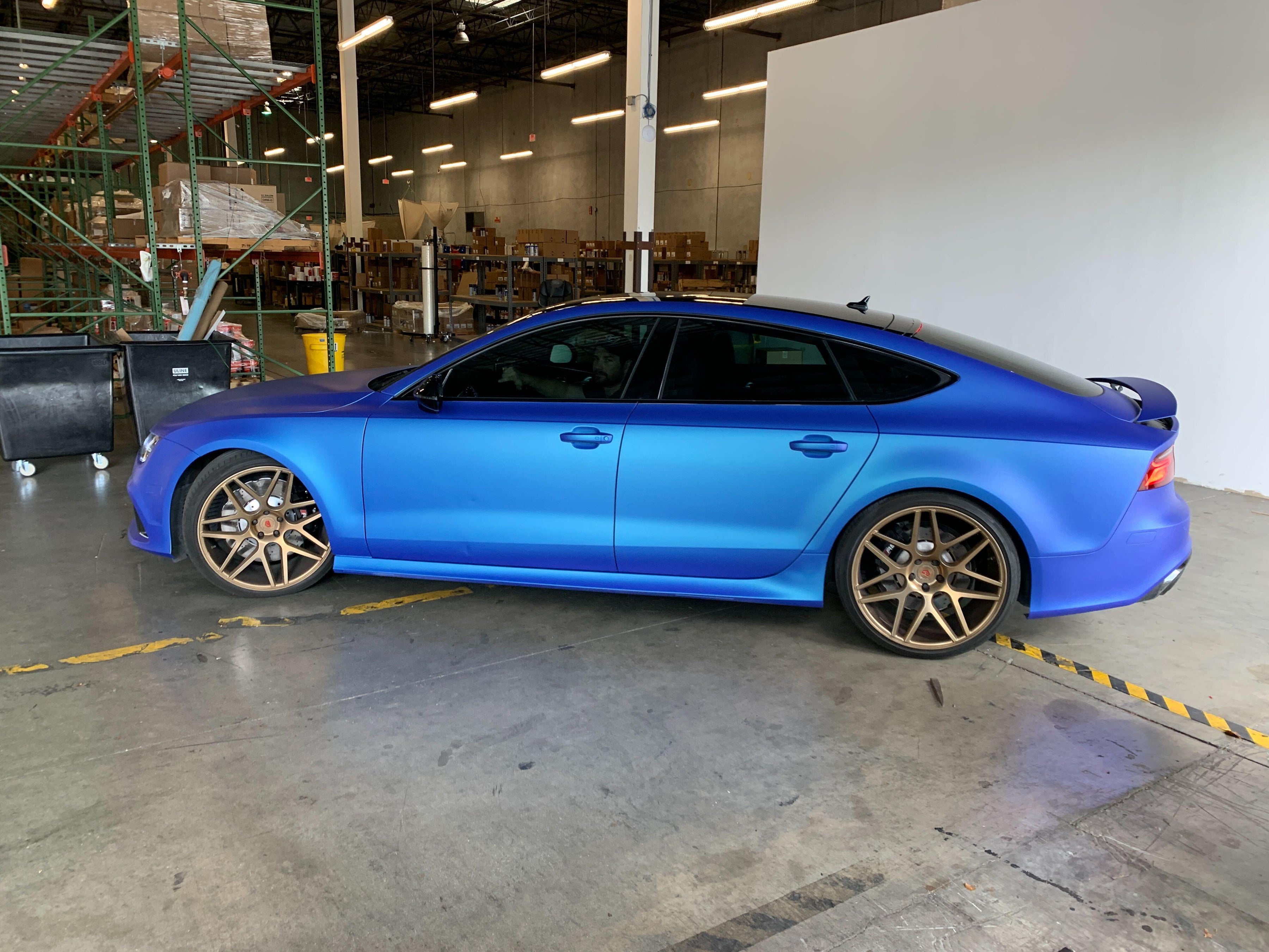 Persian Blue Plasti Dip on a customer car
