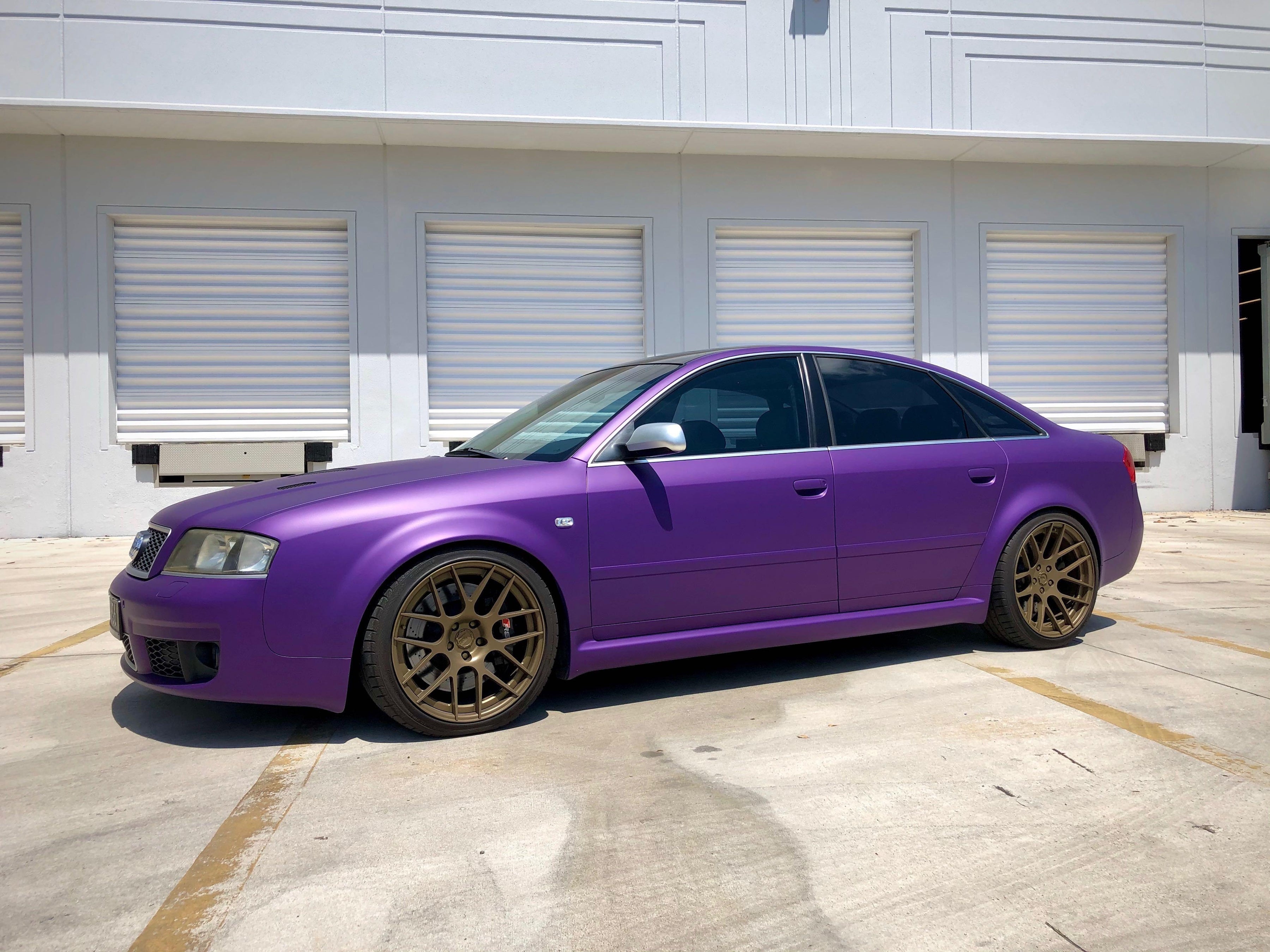 Concord Grape Plasti Dip on a customer car