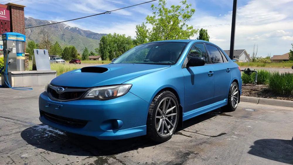 Slate Blue Plasti Dip on a customer car