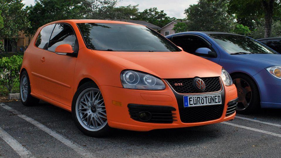 Koi Orange Plasti Dip on a customer car