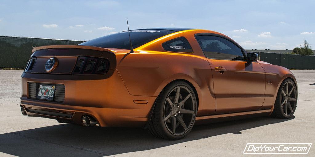 Burnt Copper Plasti Dip on a customer car