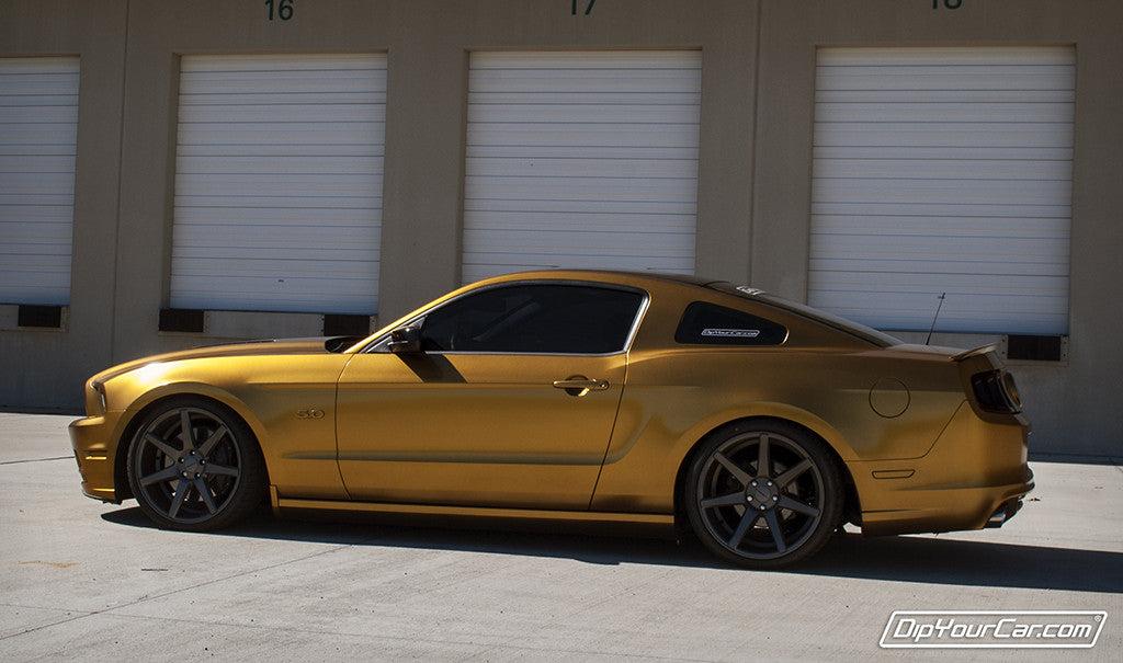 Pure Gold Plasti Dip on a customer car
