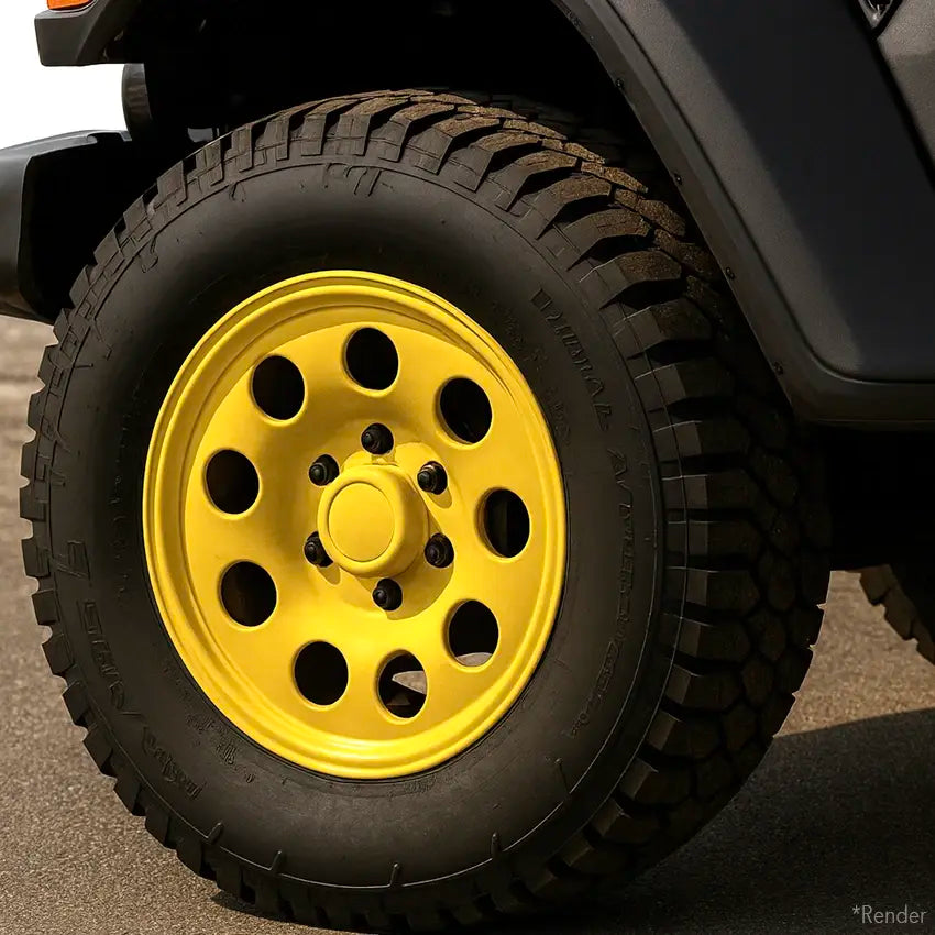 Fuel Yellow Rims Sulfur Yellow Wheel Kit | DipYourCar – DipYourCar.com