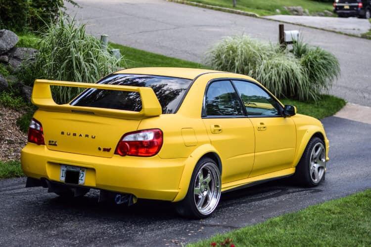Yellow Plasti Dip on a customer car