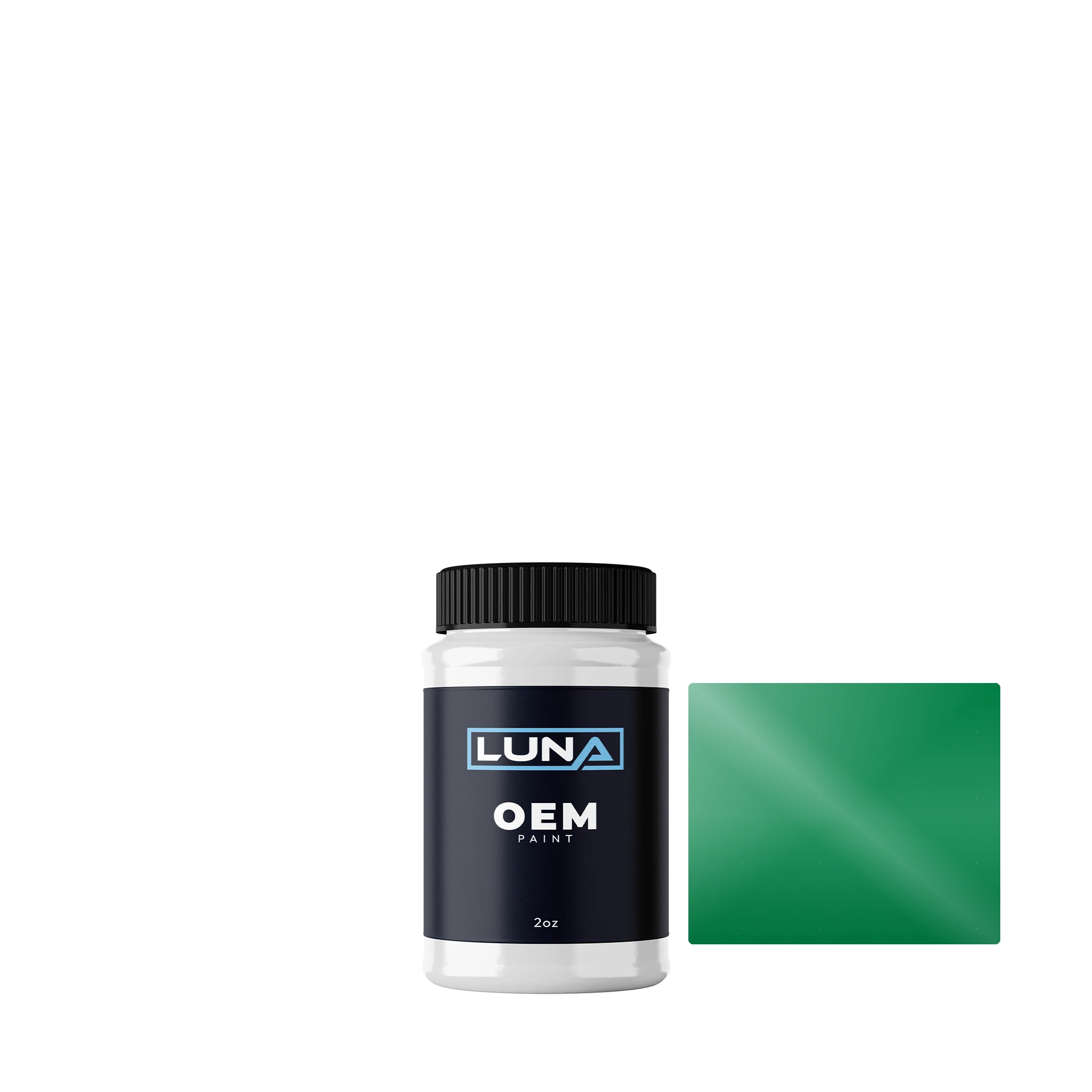 Chrysler USA Bright Green P68 | Luna OEM Basecoat - 2oz Touch Up Bottle w/ Brush